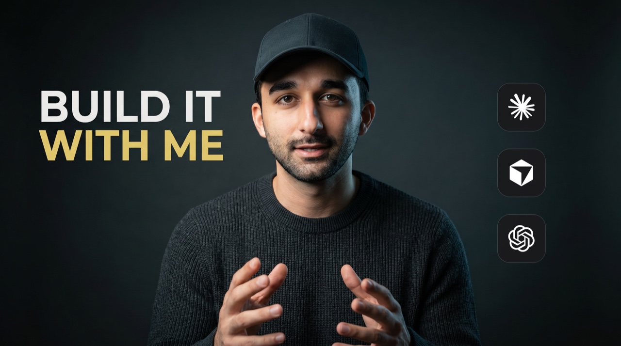 Amir with the words Build it with me